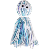 Produktbild von Flamingo Katzenspielzeug Tintenfisch aus Wolle in Bunt und Blau 15 cm - 15 cm