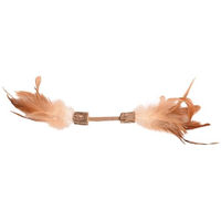 Produktbild von Flamingo Katzenspielzeug Topsy Hantel aus Holz mit Matatabi Natur 30 cm