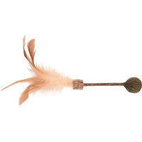 Produktbild von Flamingo Katzenspielzeug Topsy Stick aus Holz mit Matatabi Kugel Natur 25cm