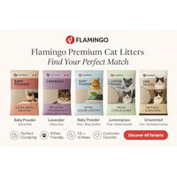 Produktbild von Flamingo Katzenstreu Klumpstreu Zitronengras mit grünem Zeolith 12 kg