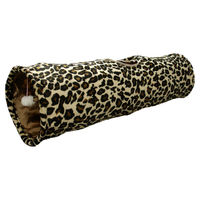 Produktbild von Flamingo Katzentunnel Leopard aus Polyester Größe L 90 cm x 25 cm