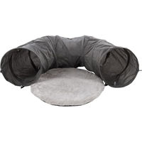 Produktbild von Flamingo Katzentunnel mit Ball und Kissen aus Nylon in Grau 95cm
