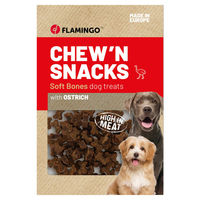 Produktbild von Flamingo Kauknochen Hundesnack mit Strauß glutenfrei und ohne Zucker 150 g - 150 g