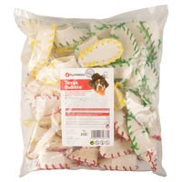 Produktbild von Flamingo Kauschuh Mini Hundesnack aus Rinderhaut Monoprotein 50 Stück - 50 x 250 g