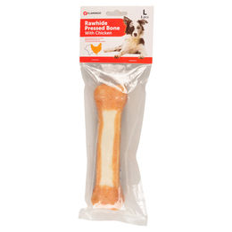 Flamingo Kausnack Gepresster Knochen mit Huhn und Büffel für alle Altersstufen 210 g - 210 g – Bild 1 von 2
