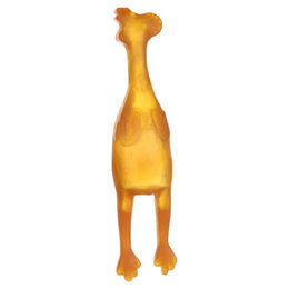 Flamingo Kauspielzeug Huhn für Hunde aus Naturkautschuk Braun 27 cm – Bild 1 von 7