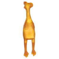 Produktbild von Flamingo Kauspielzeug Huhn für Hunde aus Naturkautschuk Braun 27 cm