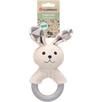 Produktbild von Flamingo Kauspielzeug Rabbo Kaninchen Weiß für Welpen zur Zahnpflege aus Polyester