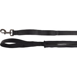 Flamingo Kayga Hundeleine aus Nylon mit Beutel Schwarz 150 cm – Bild 1 von 2