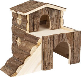 Flamingo Keldry Nagerhaus aus Holz mit Etage und Treppe 25,5x22x20 cm – Bild 1 von 8