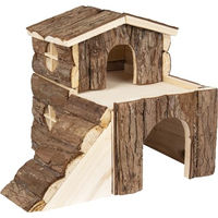 Produktbild von Flamingo Keldry Nagerhaus aus Holz mit Etage und Treppe 25,5x22x20 cm