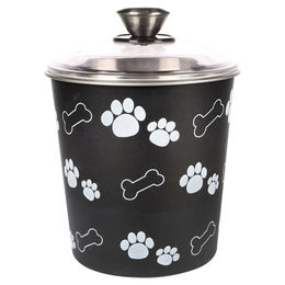 Flamingo Kena Snackbehälter mit Deckel und rutschfestem Ring schwarz 1900 ml - 1900 ml – Bild 1 von 4