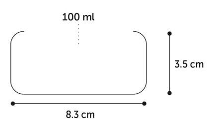 Produktbild von Flamingo Keramik Futternapf für Nager Kiki Rund Weiß Größe S 100ml - 100 ml