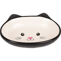 Produktbild von Flamingo Keramik-Futternapf Katze Isa Schwarz 170 ml - 170 ml