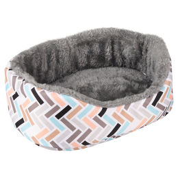 Flamingo Kleintierkorb Clavio oval aus Stoff bunt 25 x 19 x 9 cm – Bild 1 von 4