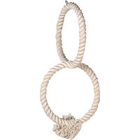 Produktbild von Flamingo Kletterseil Schaukel aus Baumwolle für Papageien mit 2 Ringen