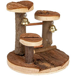 FLAMINGO Kletterspielzeug Elly aus Holz für Nagetiere in Natur und Bunt – Bild 1 von 5