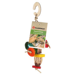 Produktbild von Flamingo Knabberspielzeug mit Perlen 20x10cm für eine gesunde Zahnpflege