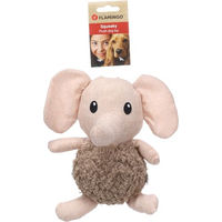 Produktbild von Flamingo Kopya Elefant Hundespielzeug aus Plüsch in Beige mit Quietscher