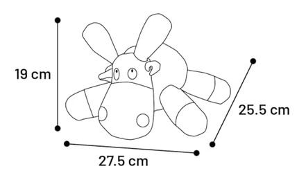 Produktbild von Flamingo Kopya Schaf Hundespielzeug aus Plüsch in Beige mit Quietscher