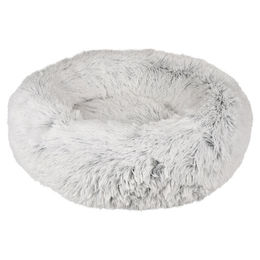 Flamingo Korb Alba rund Plüsch weiß grau für Katzen und kleine Hunde 52x52x14cm – Bild 1 von 2