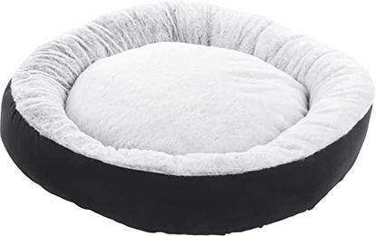 Flamingo Korb Iduna Rund aus Sisal Schwarz 70x70x18cm – Bild 1 von 3