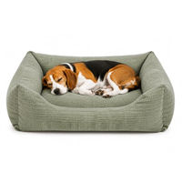 Produktbild von Flamingo Korb Kantor Rechteck Grün mit Memory Foam 80x67x22cm