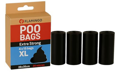 Flamingo Kotbeutel Blekz XL Schwarz Extra Stark 28x35 cm 60 Stück - 60 x 28 g – Bild 1 von 6
