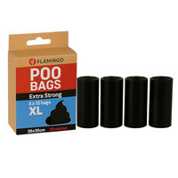 Produktbild von Flamingo Kotbeutel Blekz XL Schwarz Extra Stark 28x35 cm 60 Stück - 60 x 28 g