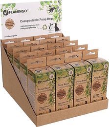 Flamingo Kotbeutel für Hunde kompostierbar grün 50 Stück - 2 x 25 Stk. – Bild 1 von 4