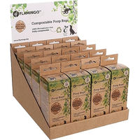Produktbild von Flamingo Kotbeutel für Hunde kompostierbar grün 50 Stück - 2 x 25 Stk.