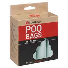 Flamingo Kotbeutel für Hunde Pastellgrün 240 Stück – Bild 1 von 5