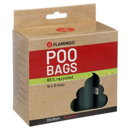 Flamingo Kotbeutel Poco Grün Recycelt GRS für Hunde 16x15 Stück - 16 x 15 Stk. – Bild 1 von 5