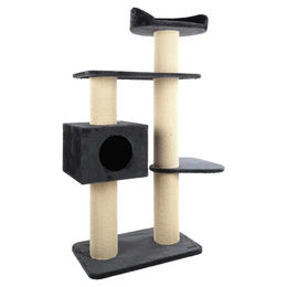 Flamingo Kratzbaum Azrael für Katzen Grau 101 x 48 x 157 cm mit Sisal und FSC-zertifiziertem Holz – Bild 1 von 5