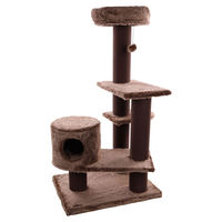 Produktbild von Flamingo Kratzbaum Baloo Khan Braun für Katzen mit Sisal und Ball 89,5x77x137 cm