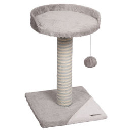 Flamingo Kratzbaum Clark Grau mit Sisal und Ball für Katzen und Kitten 30x30x45 cm – Bild 1 von 9