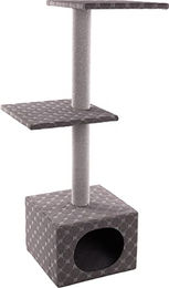 Flamingo Kratzbaum Delora Simon für Katzen Grau 54 x 34,5 x 105 cm – Bild 1 von 10