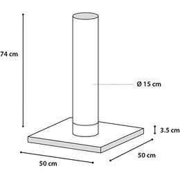 Produktbild von Flamingo Kratzbaum Goliath Schwarz mit Sisal