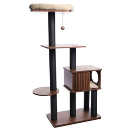 Flamingo Kratzbaum Isabela für Katzen in Braun aus Holz – Bild 1 von 1