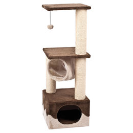 Flamingo Kratzbaum Kangri Surfer 5 für Katzen braun-beige 35x35x102 cm – Bild 1 von 3