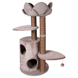 Produktbild von Flamingo Kratzbaum Lotus Braun mit Sisal und Ballspielzeug für Katzen Größe L