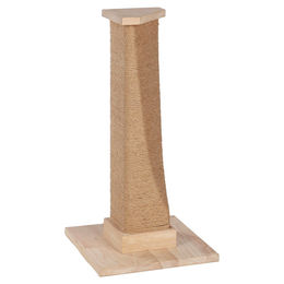 Flamingo Kratzbaum Nomi aus Holz in Beige Natur 33 x 33 x 64 cm – Bild 1 von 1
