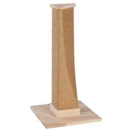 Flamingo Kratzbaum Nomi aus Holz in Beige Natur 37 x 37 x 78 cm – Bild 1 von 1