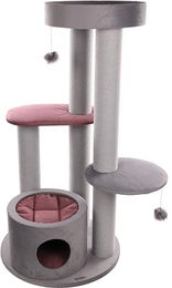 Flamingo Kratzbaum Roselle Tarra für Katzen Grau mit Sisal 96,5x83x151,5 cm – Bild 1 von 3