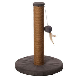 Flamingo Kratzbaum Velvi für Katzen hellgrau 33,5 x 33,5 x 45 cm – Bild 1 von 1