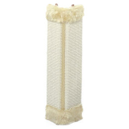 Flamingo Kratzbrett aus Sisal für die Ecke mit Catnip Beige 49,5x22,5x2,5cm – Bild 1 von 2