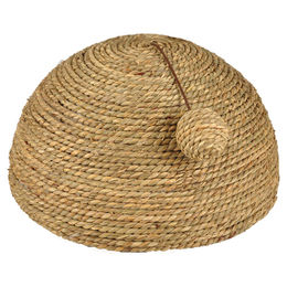 Flamingo Kratzkuppel aus Seegras für Katzen Braun 29x15 cm – Bild 1 von 5