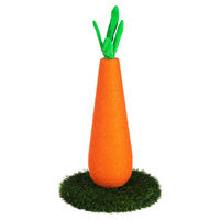Produktbild von Flamingo Kratzsäule Wuttel Karotte in Orange für Katzen