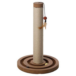 Flamingo Kratzspielzeug Bälle Kugelbahn aus Holz Weiß 29,5 x 45 cm – Bild 1 von 1