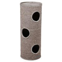 Produktbild von Flamingo Kratztonne Greta für Katzen Grau Größe L aus Sisal und Plüsch mit Ø 38 cm